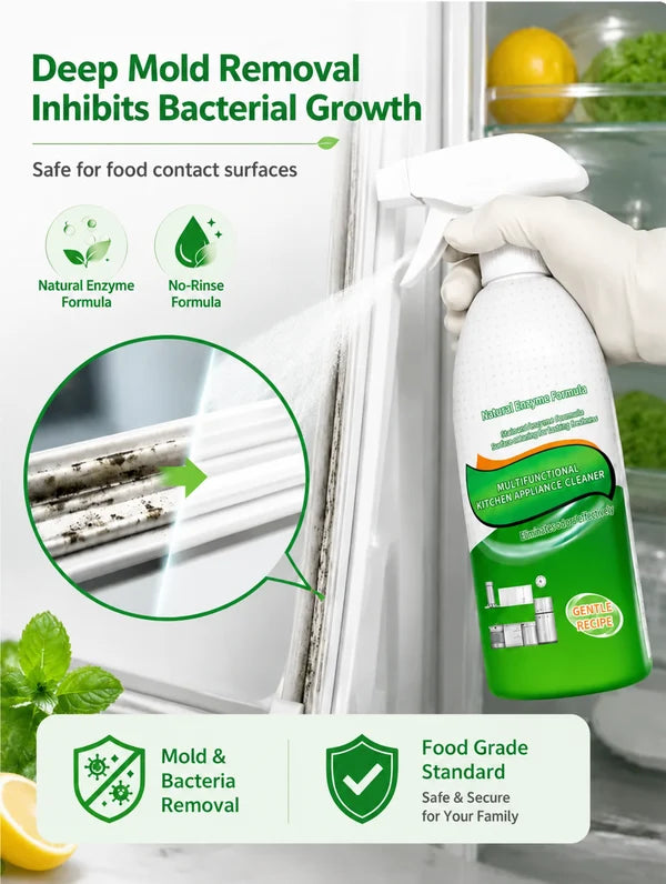 Natural Enzyme Kitchen Cleaner Spray – Fast Grease & Grime Remover