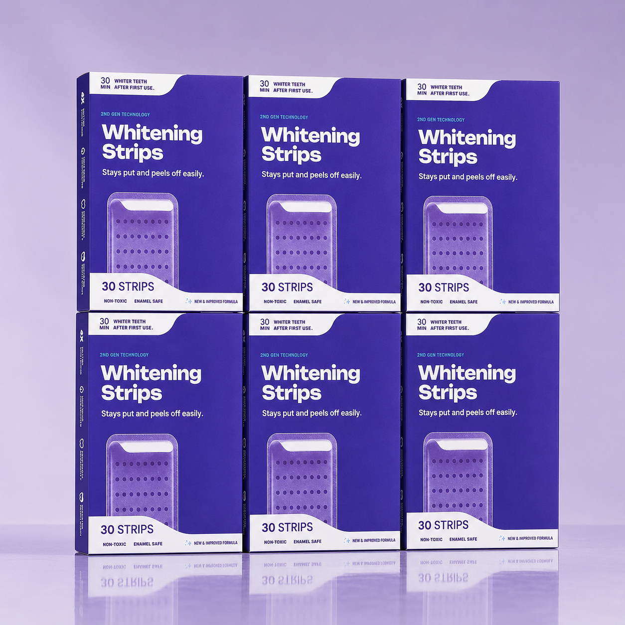 Purple Whitening Strips -7-Day Shocking Transformation Kit
