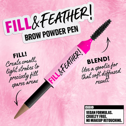 2-in-1 Brow Powder Pen – Fuller, Soft-Defined Brows in Seconds