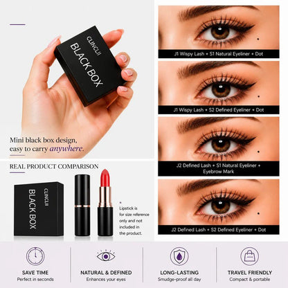 ✨ 3-in-1 Eye Makeup Stamp Kit – Create Perfect Eyeliner, Lash Looks & Beauty Marks in Seconds 💕