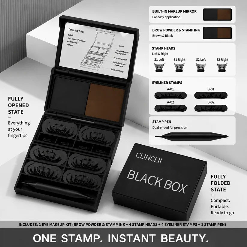 ✨ 3-in-1 Eye Makeup Stamp Kit – Create Perfect Eyeliner, Lash Looks & Beauty Marks in Seconds 💕