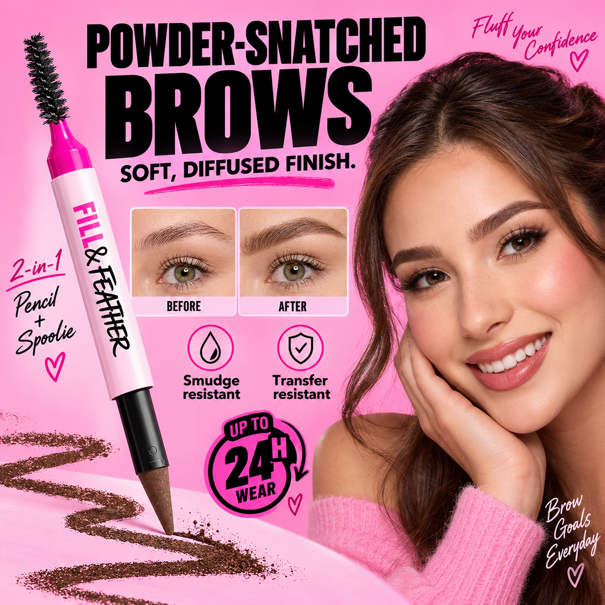 2-in-1 Brow Powder Pen – Fuller, Soft-Defined Brows in Seconds