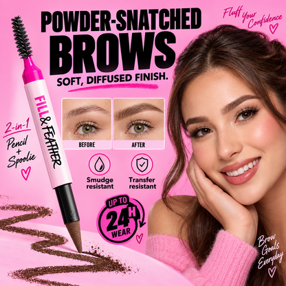 2-in-1 Brow Powder Pen – Fuller, Soft-Defined Brows in Seconds