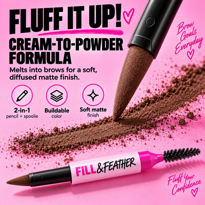 2-in-1 Brow Powder Pen – Fuller, Soft-Defined Brows in Seconds