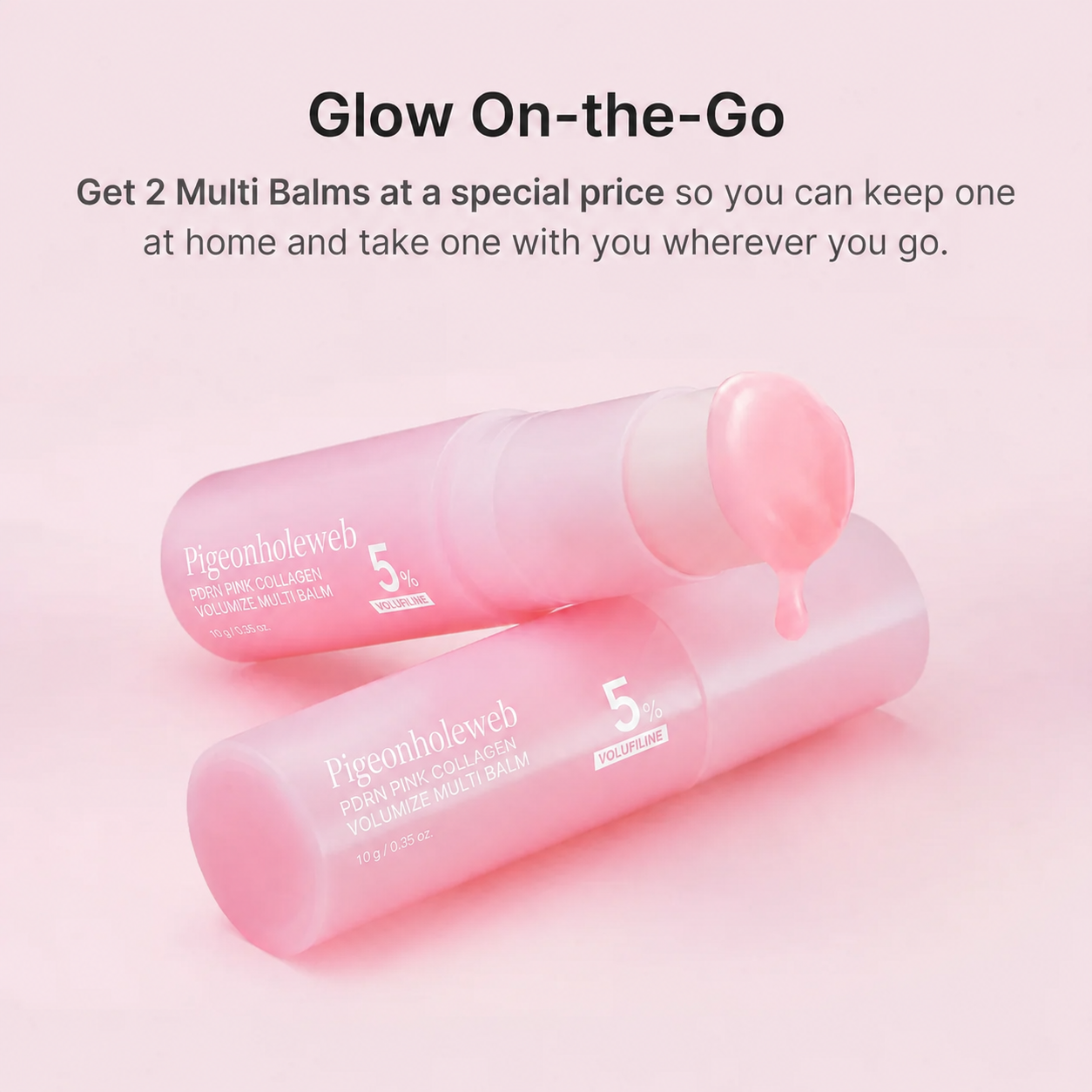 Last Day Buy 1 Get 1 Free Korean PDRN Pink Collagen Volume Multi Balm