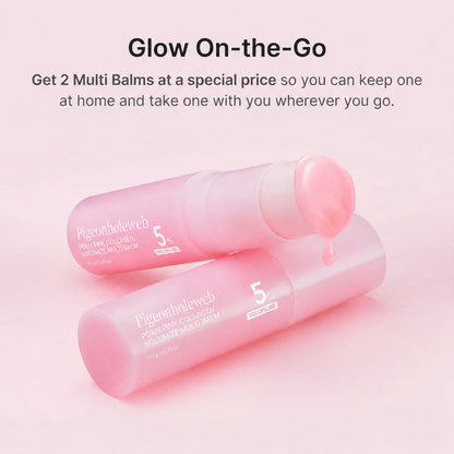 Last Day Buy 1 Get 1 Free Korean PDRN Pink Collagen Volume Multi Balm