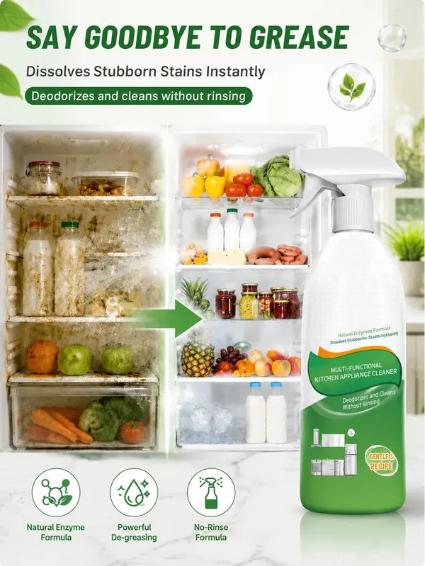 Natural Enzyme Kitchen Cleaner Spray – Fast Grease & Grime Remover