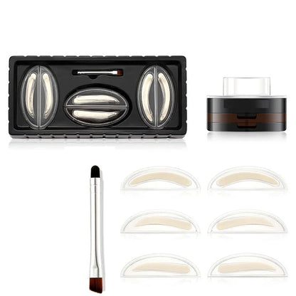 ✨ 2-Color Waterproof Eyebrow Stamp Kit — Symmetrical Brows in Seconds