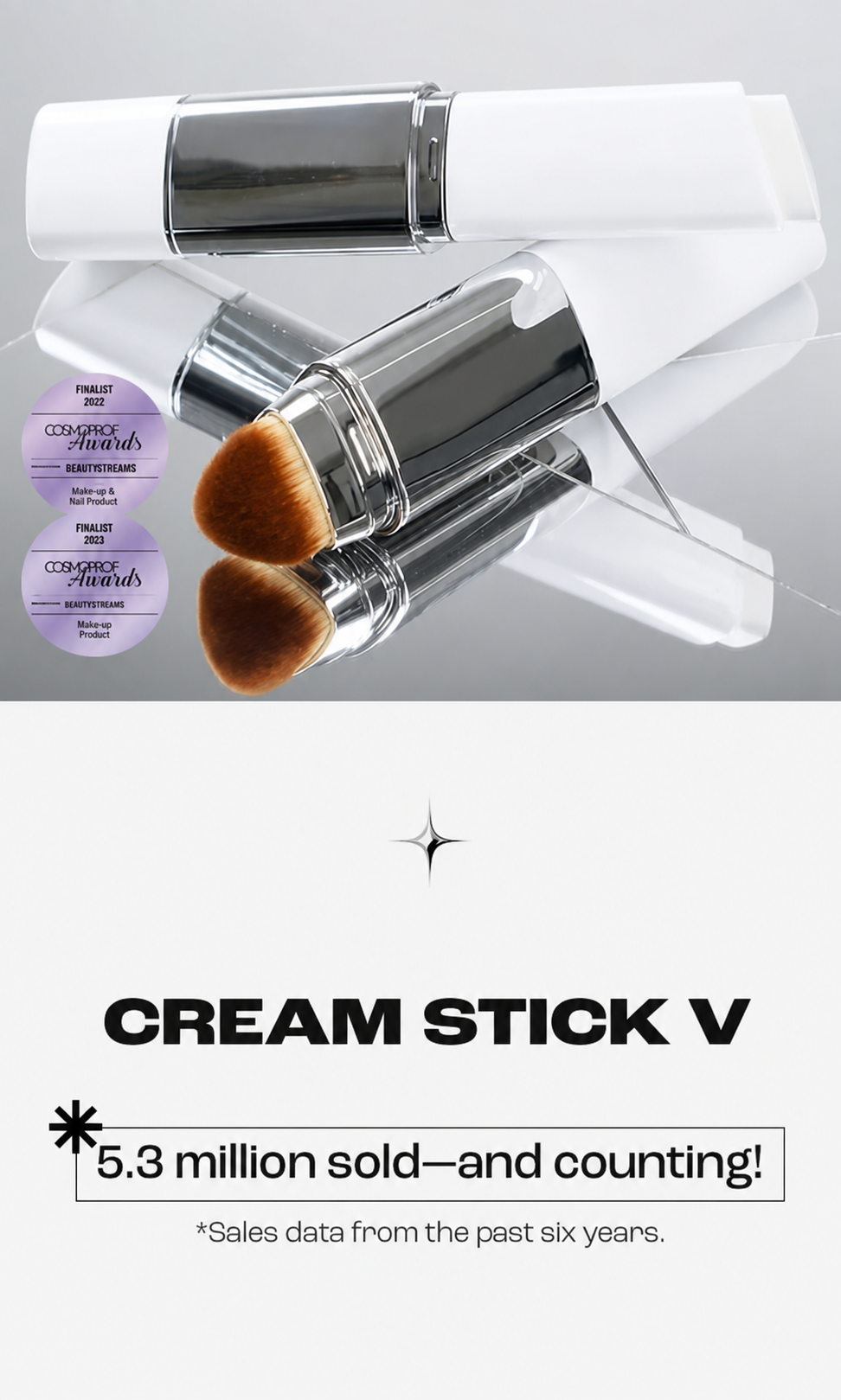Cream Stick V White Korean Color-Changing Foundation Stick