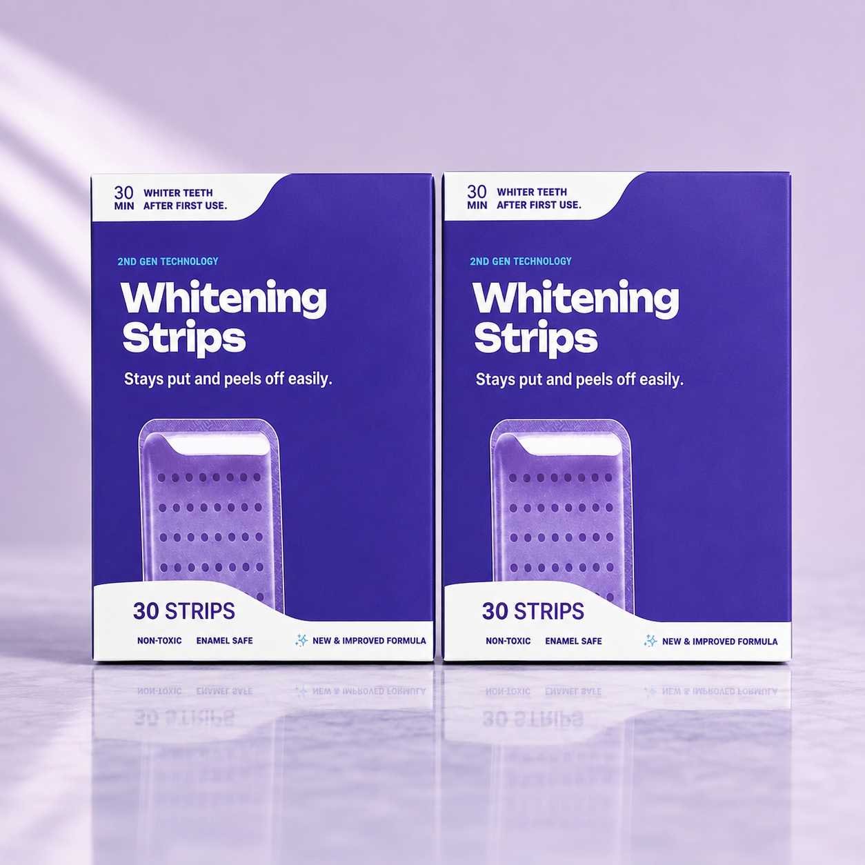 Purple Whitening Strips -7-Day Shocking Transformation Kit