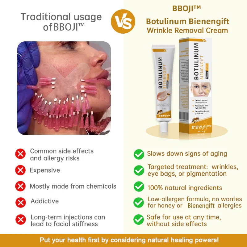 👨‍⚕️💐Made and Shipped from the USA✅ BBOJI™ Botulinum Bienengift Wrinkle Removal Cream-Last Day Promotion 70% OFF